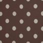 Preview: Jacquard-Jersey Ottoman Emily mit naturweißen Punkten auf Taupe